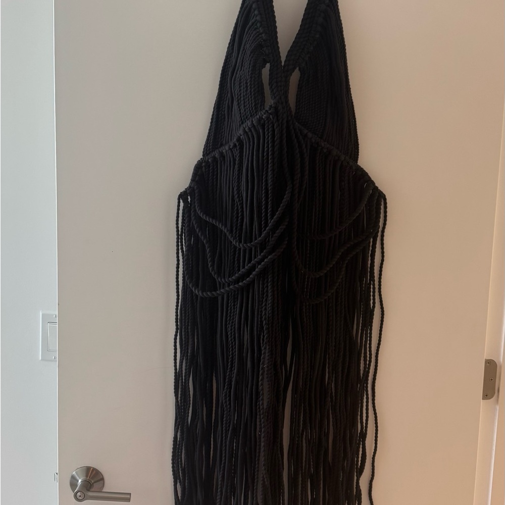 Black ROPE Halter Dress - Picture 11 of 11